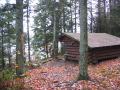The lean-to at the north end of Spruce Lake