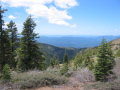 View as we climb up the North Ridge trail