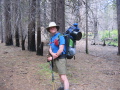 Steve with David's ornery bear canister